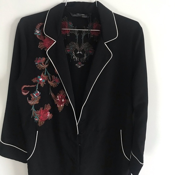 Zara embroidered jumpsuit with belt - Picture 8 of 8